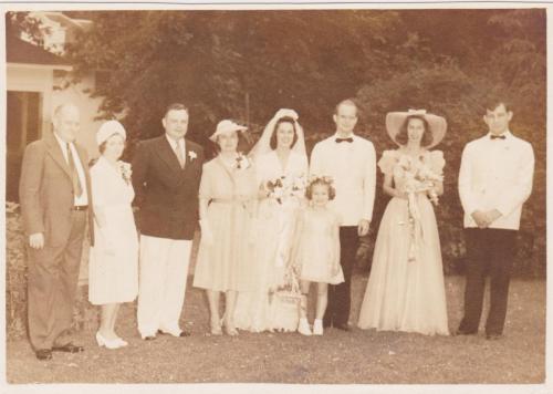 Jean (Metcalf) & Edwin Beal Wedding - July 19, 1942